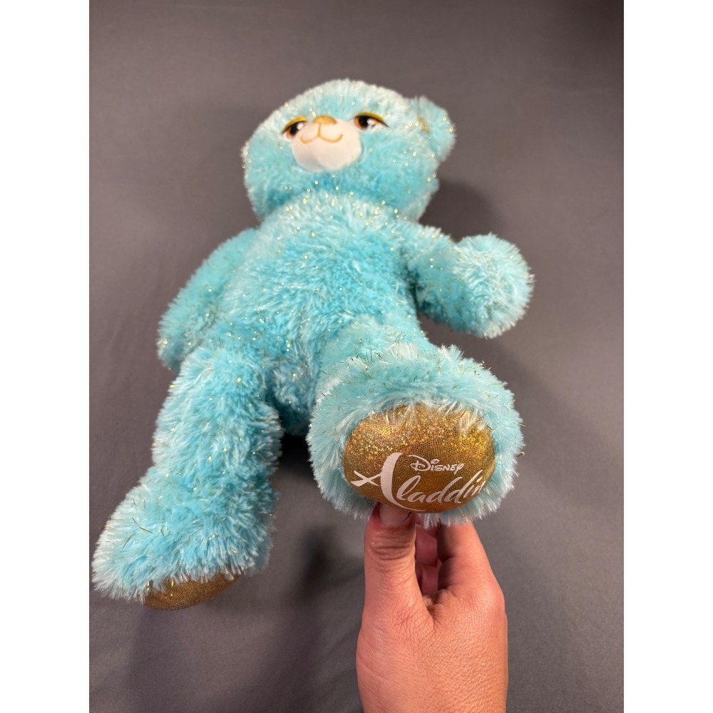 Build-A-Bear Disney‎ Aladdin Blue Shimmer Tinsel Plush Bear 027164 2019